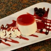 hausgemachtes dessert panna cotta ristorante lucchese ankum